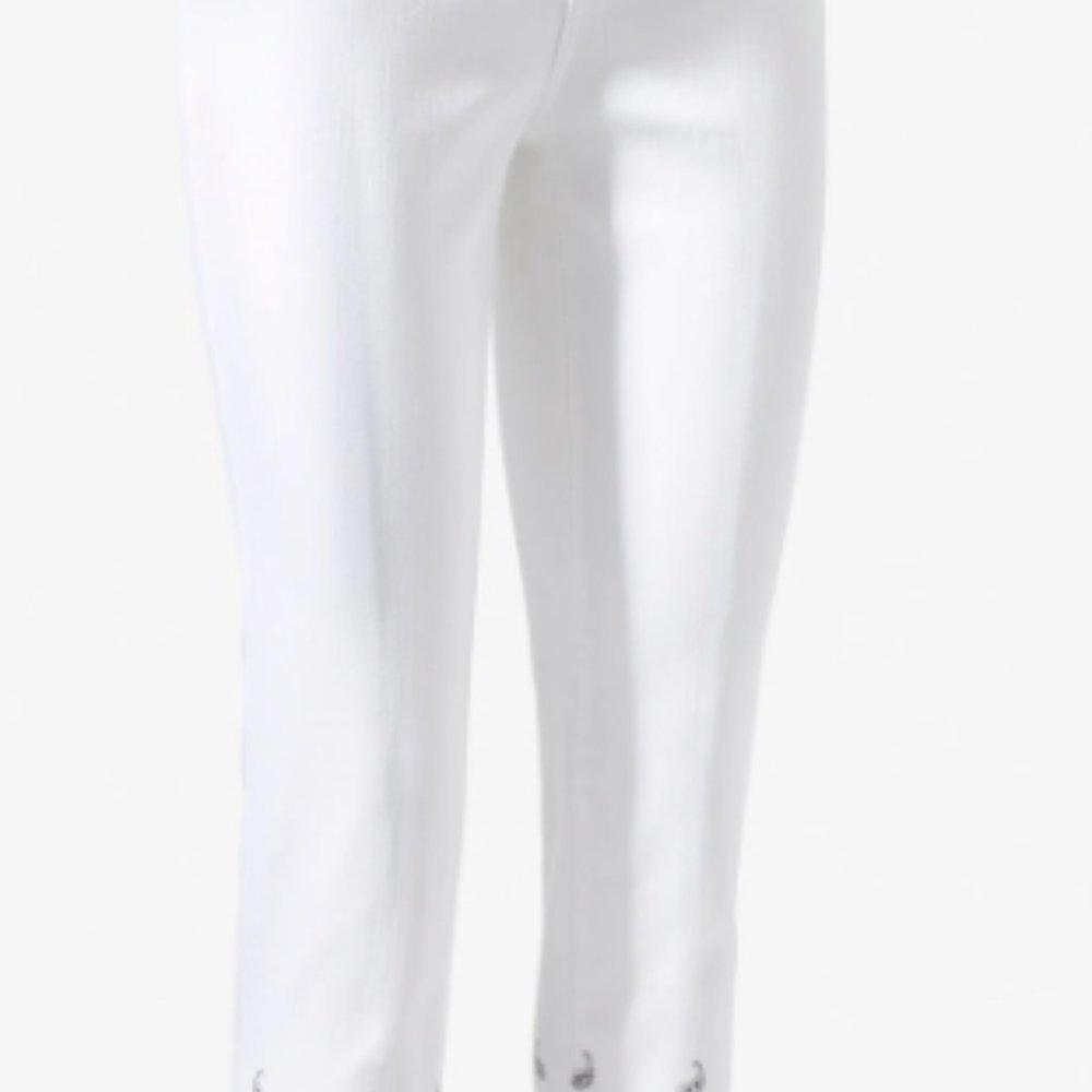 Chico's Femme Paisley Girlfriend Ankle Jeans